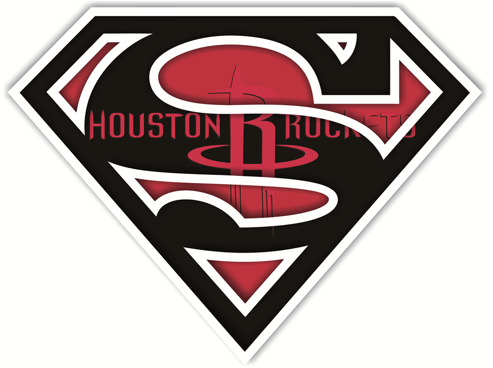 Houston Rockets superman iron on heat transfer